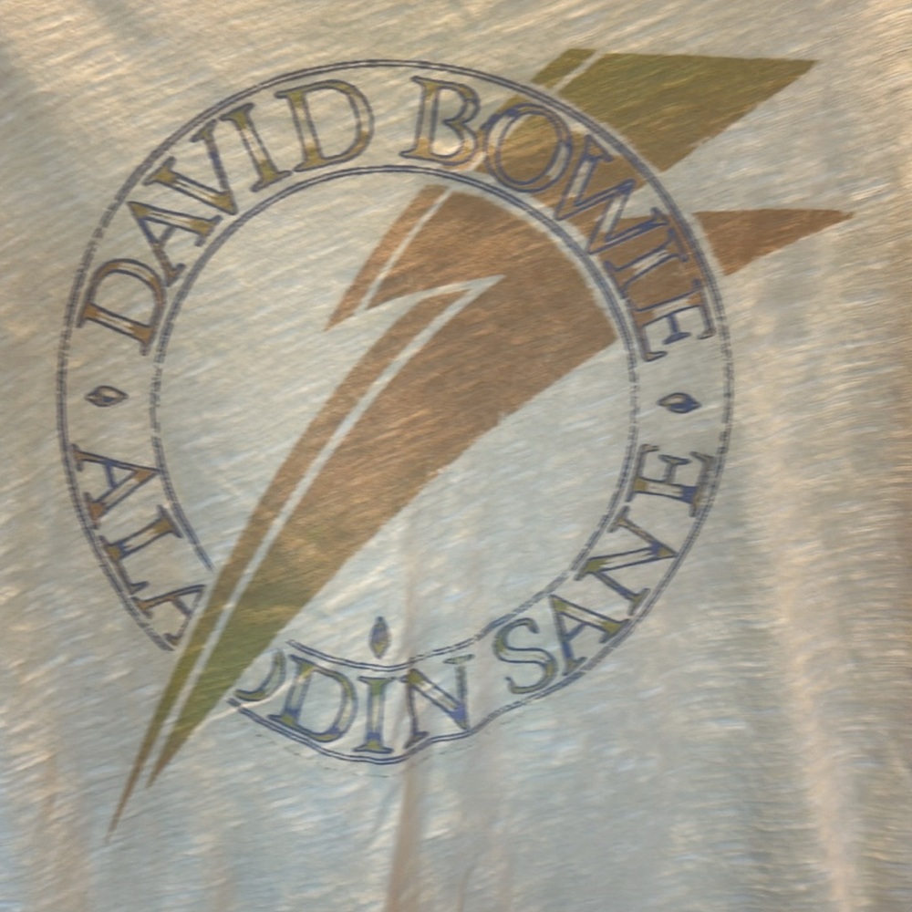Lucky Brand Yellow David Bowie Graphic Short Sleeve Tee - Picture 2 of 4